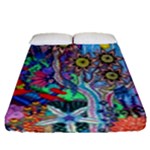 Abstract Forest  Fitted Sheet (Queen Size)