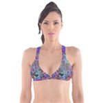Abstract Forest  Plunge Bikini Top
