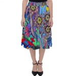 Abstract Forest  Classic Midi Skirt