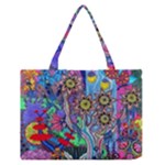 Abstract Forest  Zipper Medium Tote Bag