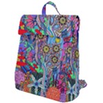 Abstract Forest  Flap Top Backpack