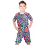 Abstract Forest  Kids  Tee and Shorts Set
