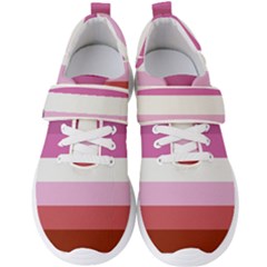 Lesbian Pride Flag Men s Velcro Strap Shoes