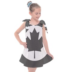 Roundel Of Canadian Air Force - Low Visibility Kids  Tie Up Tunic Dress