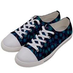Background Abstract Textile Design Women s Low Top Canvas Sneakers