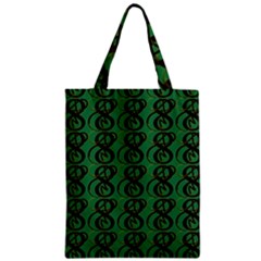 Abstract Pattern Graphic Lines Zipper Classic Tote Bag