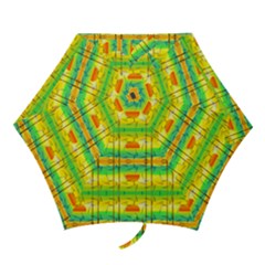 Birds Beach Sun Abstract Pattern Mini Folding Umbrellas by HermanTelo