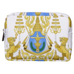 Coat Of Arms Of Cambodia Make Up Pouch (medium) by abbeyz71