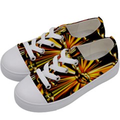 Clef Golden Music Kids  Low Top Canvas Sneakers by HermanTelo