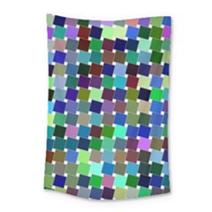 Geometric Background Colorful Small Tapestry by HermanTelo