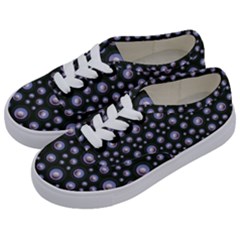 Seamless Pattern Background Circle Kids  Classic Low Top Sneakers