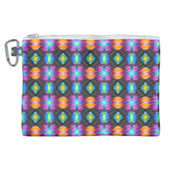 Squares Spheres Backgrounds Texture Canvas Cosmetic Bag (xl)