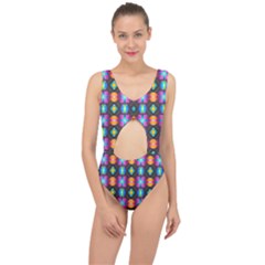 Squares Spheres Backgrounds Texture Center Cut Out Swimsuit by HermanTelo