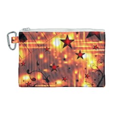 Star Radio Light Effects Magic Canvas Cosmetic Bag (large) by HermanTelo