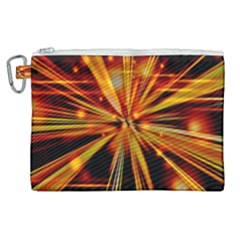 Zoom Effect Explosion Fire Sparks Canvas Cosmetic Bag (xl)