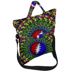Grateful Dead Fold Over Handle Tote Bag by Sapixe