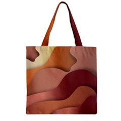 Autumn Copper Gradients Zipper Grocery Tote Bag by HermanTelo