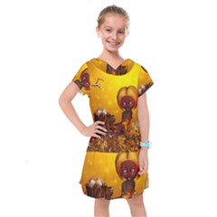 Cute Little Fairy Kids  Drop Waist Dress by FantasyWorld7