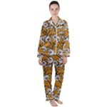 Daisy Satin Long Sleeve Pyjamas Set
