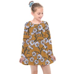 Daisy Kids  Long Sleeve Dress by BubbSnugg
