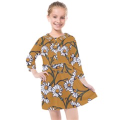 Daisy Kids  Quarter Sleeve Shirt Dress by BubbSnugg