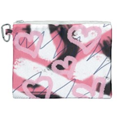 Heart Abstract Canvas Cosmetic Bag (xxl) by snowwhitegirl