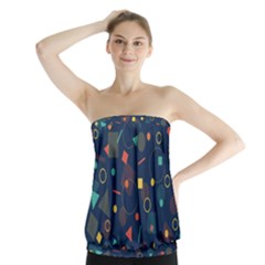 Background Geometric Strapless Top by HermanTelo