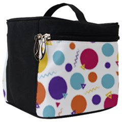 Background Polka Dot Make Up Travel Bag (big) by HermanTelo