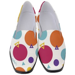Background Polka Dot Women s Classic Loafer Heels by HermanTelo
