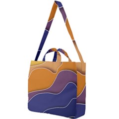 Autumn Waves Square Shoulder Tote Bag