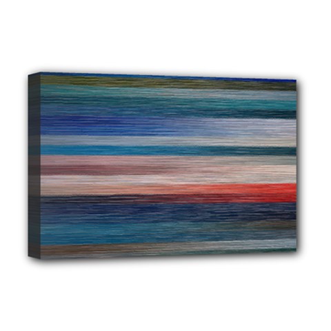 Background Horizontal Lines Deluxe Canvas 18  X 12  (stretched) by HermanTelo