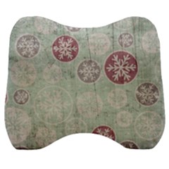 Background Christmas Vintage Old Velour Head Support Cushion