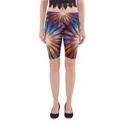 Background Spiral Abstract Yoga Cropped Leggings