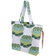 Cactus Pattern Drawstring Tote Bag