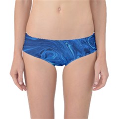 Blue Pattern Texture Art Classic Bikini Bottoms by HermanTelo