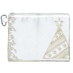 Christmas Tree Star Canvas Cosmetic Bag (xxl)