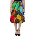Color Abstract Polygon Background Classic Midi Skirt View1