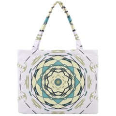 Circle Vector Background Abstract Mini Tote Bag by HermanTelo