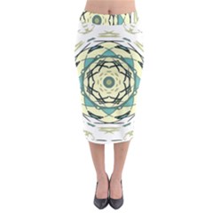 Circle Vector Background Abstract Midi Pencil Skirt by HermanTelo