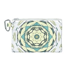 Circle Vector Background Abstract Canvas Cosmetic Bag (medium) by HermanTelo