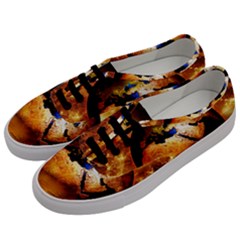 Earth Globe Water Fire Flame Men s Classic Low Top Sneakers by HermanTelo
