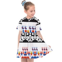 Folk Art Fabric Kids  Sailor Dress by HermanTelo