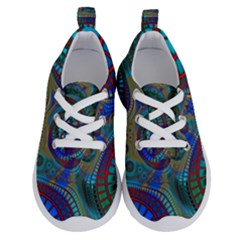 Fractal Abstract Line Wave Running Shoes