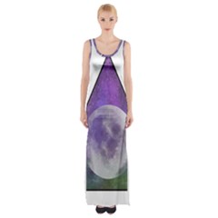 Form Triangle Moon Space Maxi Thigh Split Dress by HermanTelo