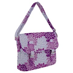 Floral Purple Buckle Messenger Bag by HermanTelo