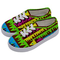 Illustration Abstract Graphic Rainbow Kids  Classic Low Top Sneakers by HermanTelo