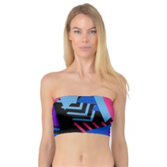 Memphis Pattern Geometric Abstract Bandeau Top