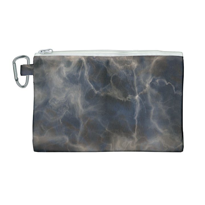 Marble Surface Texture Stone Canvas Cosmetic Bag (Large)