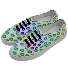 Kiss Mouth Lips Colors Men s Classic Low Top Sneakers