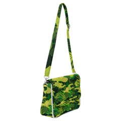Marijuana Camouflage Cannabis Drug Shoulder Bag With Back Zipper